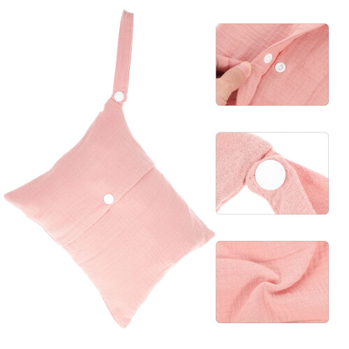Stroller Hanging Bag Diaper Bag Pink Cotton 1pcs 2