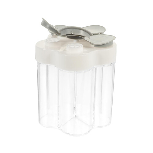 Grey Kitchen Accessory Multi Compartment Spice Shaker Bottle