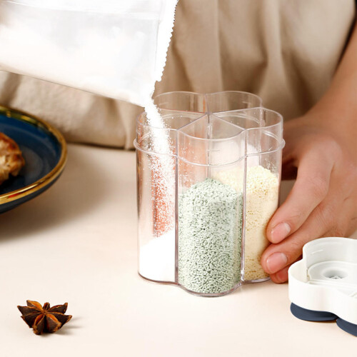 Grey Kitchen Accessory Multi Compartment Spice Shaker Bottle 2