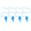 4Pcs Blue ABS 6-Hole Ocarina Kids Beginner Practice Musical Instrument 1