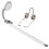 Trombone Key Accessory Metal 1 Set 2.5x1.2x1in 7