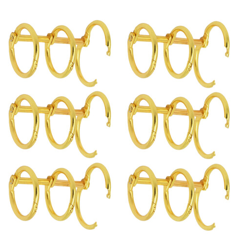 6 Pcs Loose-Leaf Ring Notebook Office Three Hole Binder Looseleaf 2