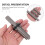 Mlins Splitting Tools Stones Heavy-Duty Grey 7