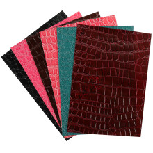 6 Sheets Embossed Textured Bag Bow Earrings Tie Pu