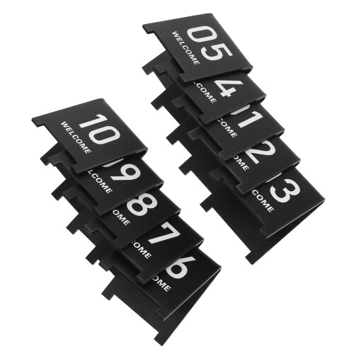 10 Pcs Table Number Signs Tent Numbers 1-10 Office 2