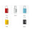 5pcs Assorted Color Dial Luggage Padlock Combination Lock For Travel 2
