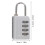 5pcs Assorted Color Dial Luggage Padlock Combination Lock For Travel 4