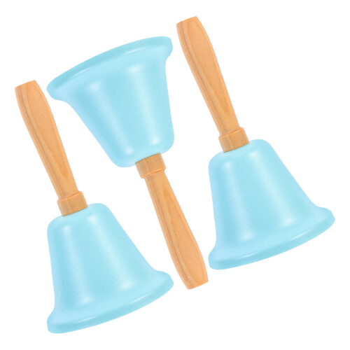 Loud Hand Bell 3set Portable  For Classroom Tool Pet Training