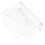 Countertop Mail Organizer Acrylic Transparent 1pack 1