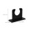 Vertical Bat Display Rack Acrylic Black 2pcs 2