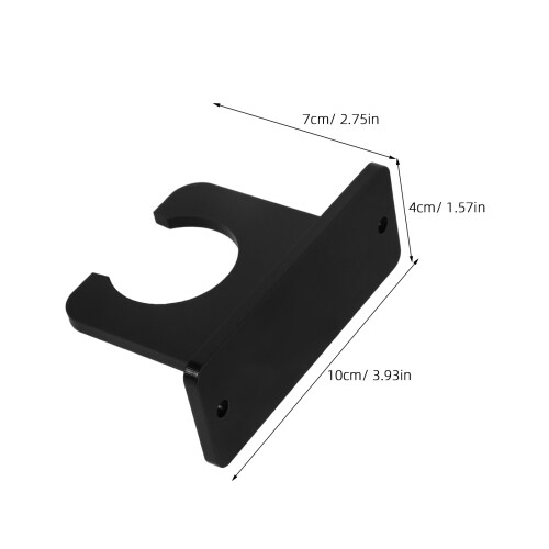 Vertical Bat Display Rack Acrylic Black 2pcs 2