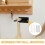 Vertical Bat Display Rack Acrylic Black 2pcs 8