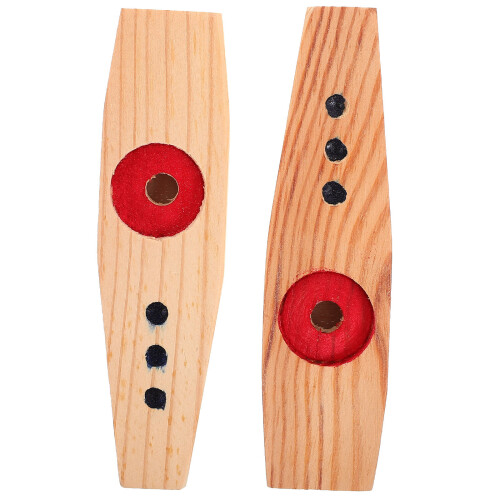 2 Wooden Kazoos For Beginners - Easy Musical Accompaniment