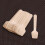 80pcs Wooden Square Cream Party 4