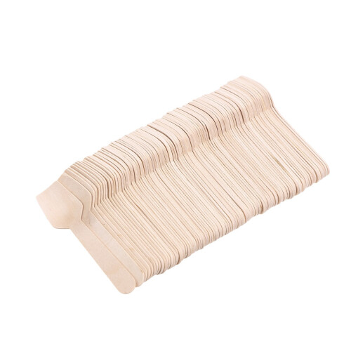 80pcs Wooden Square Cream Party