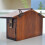 Rustic Mailbox Dark Brown Wood 1pcs For Outdoor Use 10