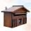 Rustic Mailbox Dark Brown Wood 1pcs For Outdoor Use 8