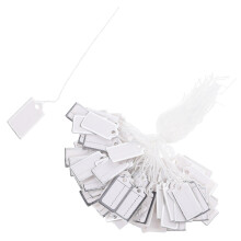 200pack Rectangular Price Tags Silver For Jewelry Inventory