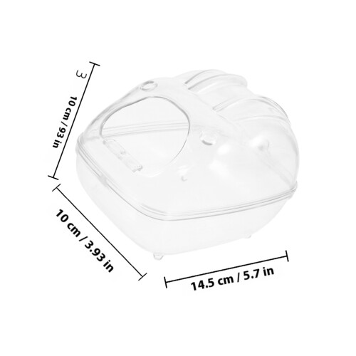 Hamster Sandbox Acrylic Compact Design For Small Pets 1pcs 1