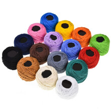 16 Color Tatting Thread Cross Stitch Multicolour Embroidery Portable