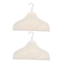 2St Beige Hangerhoezen Voor Pakken En Jurken Ademend En Antislip