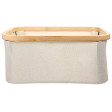 Stoffen Kledingmand Bamboe Beige Opbergmand Voor Huis