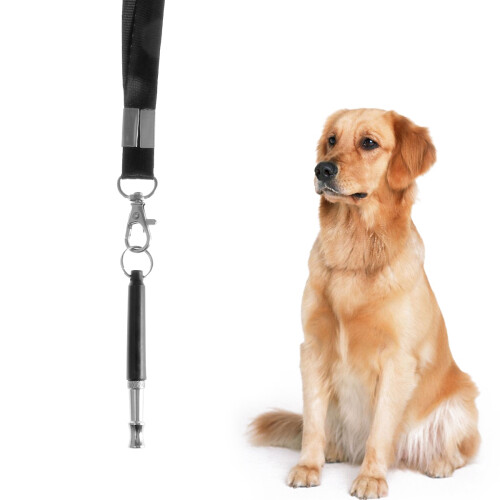Dog Whistle To Stop Bark Black 1set