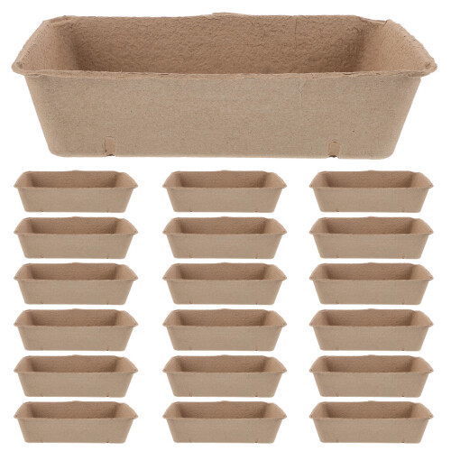 Fruit Picking Baskets Paper Pulp Fiber Beige 20pcs
