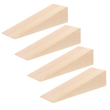 Triangle Blocks Wood Door Wedges 4pcs 4.7x1.6x1.2in