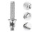 Trekking Pole Tips Protectors Hiking Stick Tips Metal Silver 11