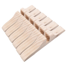 Folding Room Divider For Sturdy Support Beige 6pcs