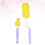 Raindrops Multi Functional Cleaning Brush Set Violet 2pcs In 1 Set 11