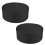 Hat For Chef Combed Fabric Black 2pcs 7