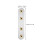 18Pièces Supports Droits Inoxydable Argent Renfort Multi Usage 2