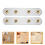18Pièces Supports Droits Inoxydable Argent Renfort Multi Usage 10