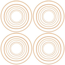 24 Stuks Dreamcatcher Bamboeringen Diy Craft