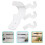Wall-Mounted Bat Racks Acrylic 1 Set 3