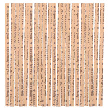 1000 Pcs Shredded Bread Cellophane Bags With Ties Wire Khaki
