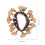 Nutshell Bracelets African Drum Bell Assorted Color 2pcs 2