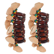Nutshell Bracelets African Drum Bell Assorted Color 2pcs