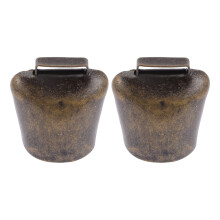 2pcs Golden Iron Vintage Bells For Farming Accessories 5x4.3cm