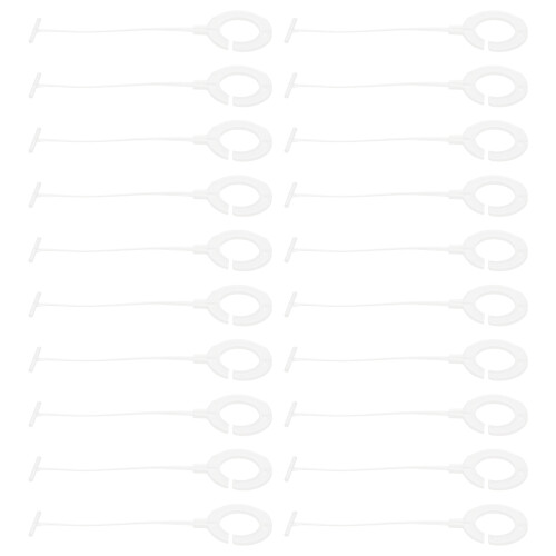 5000St Witte Plastic Tag Snap Lock Voor Kledinglabels