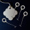 5000St Witte Plastic Tag Snap Lock Voor Kledinglabels 5