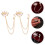 2 Pcs Brooch Accessories Lapel Pin Man Note Cardigan Clips 4