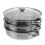 1set Stainless Steel Steamer Cookware For Square Cooking Silver 5
