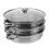 1set Stainless Steel Steamer Cookware For Square Cooking Silver 1