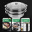 1set Stainless Steel Steamer Cookware For Square Cooking Silver 6