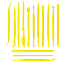 Clay Modeling Tools Yellow 2 Sets 11.8in