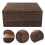 Compact Wooden Organizer Box Brown For Practical Home Storage 3