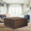Compact Wooden Organizer Box Brown For Practical Home Storage 5